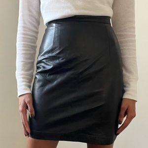Vintage Danier Leather Skirt